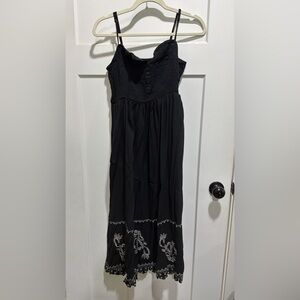 Universal Thread Black Gathered Waist Dress